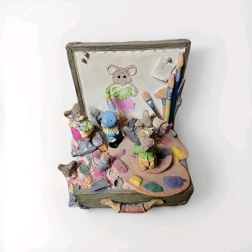 Vintage mice painting enesco - vintage,